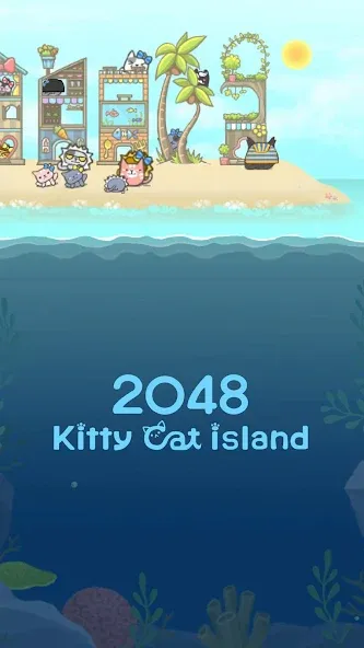 2048 Kitty Cat Island (Остров Кошачьеи Кошки) [МОД Все открыто] APK Android Screenshot 3