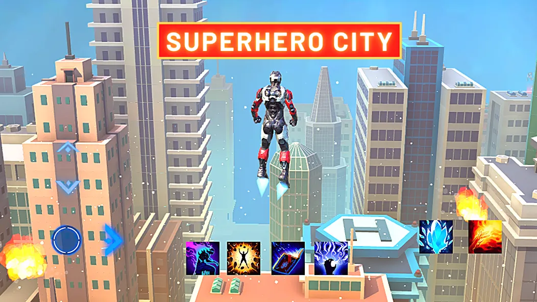 Super hero Flying iron jet man [МОД Unlocked] APK Android Screenshot 2