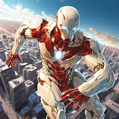 Super hero Flying iron jet man [МОД Unlocked] APK Android