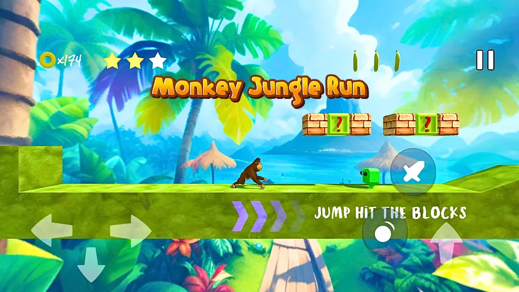 Monkey jungle run kong gorilla [МОД Меню] APK Android Screenshot 2