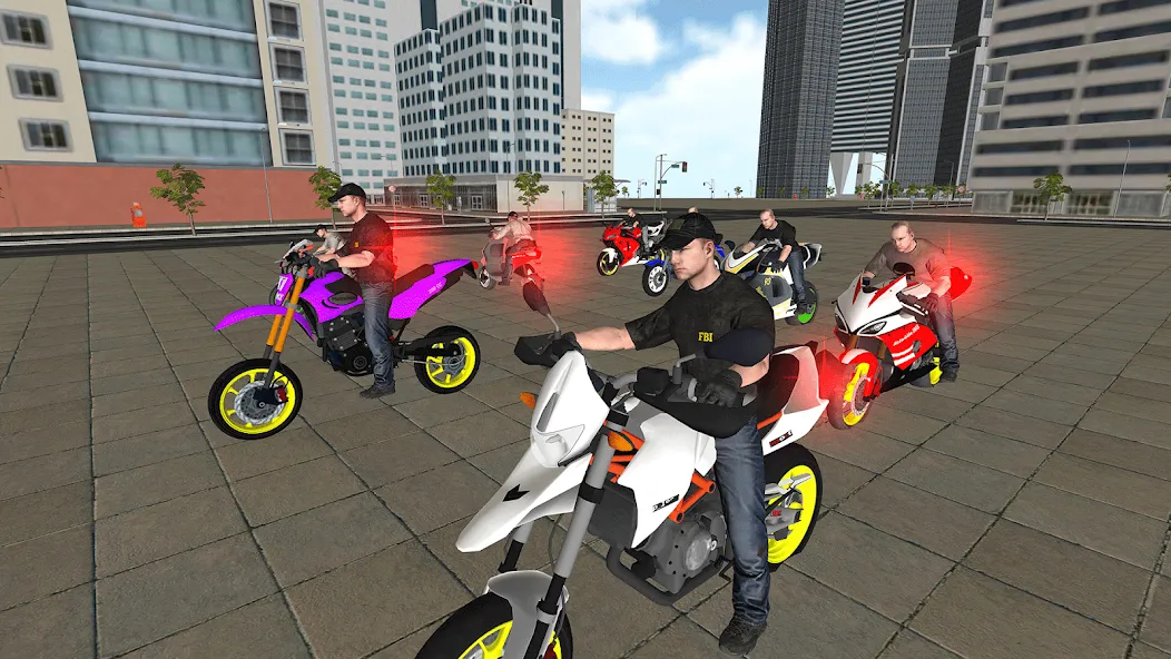 Bike Driving: Police Chase [МОД Бесконечные монеты] APK Android Screenshot 1