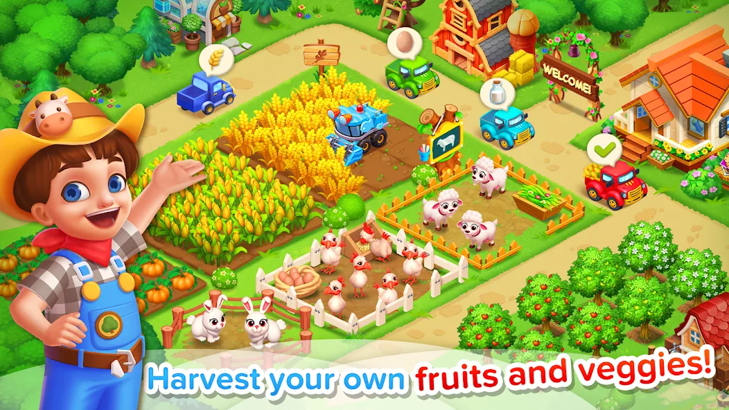 Family Farm Seaside [МОД Premium] APK Android Screenshot 1