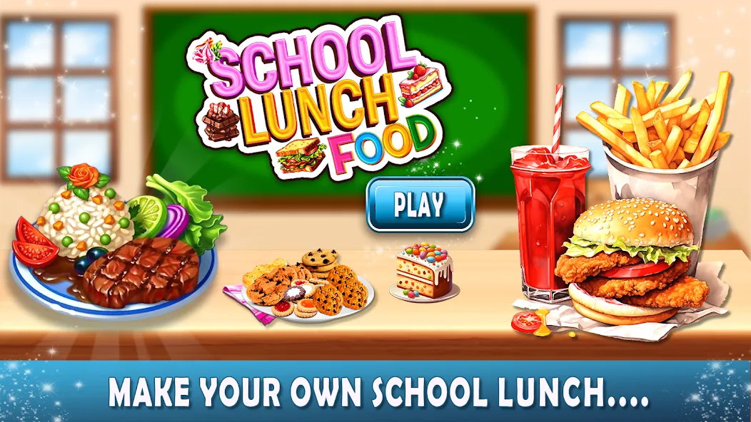 Lunch Box cooking Games 2023 (ШКОЛЬНЫЙ ОБЕД ПРИГОТОВЛЕНИЕ ПИЩИ Создание поваров) [МОД Бесконечные монеты] APK Android Screenshot 4