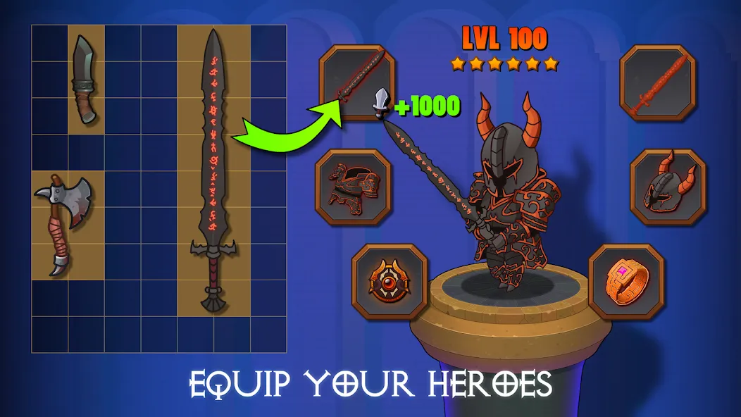 Dungeon: Age of Heroes (Данжен) [МОД Premium] APK Android Screenshot 4