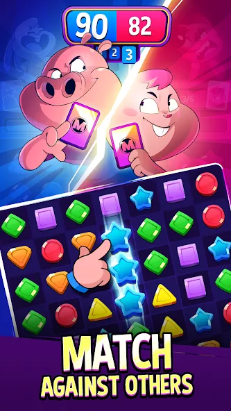 Match Masters ‎- PvP Match 3 [МОД Mega Pack] APK Android Screenshot 1