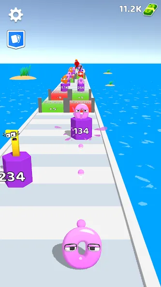 Merge Number Run (Мрдж Намбер Ран) [МОД Бесконечные монеты] APK Android Screenshot 1
