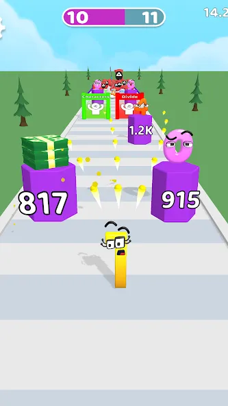 Merge Number Run (Мрдж Намбер Ран) [МОД Бесконечные монеты] APK Android Screenshot 5