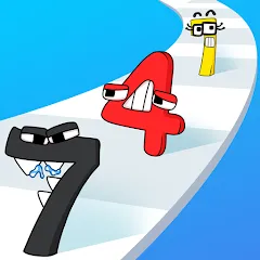 Merge Number Run (Мрдж Намбер Ран) [МОД Бесконечные монеты] APK Android
