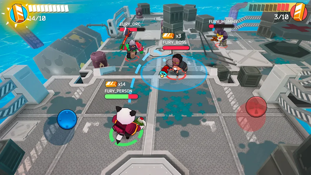 Fury Wars online shooter games (Фьюри Варс) [МОД Меню] APK Android Screenshot 5