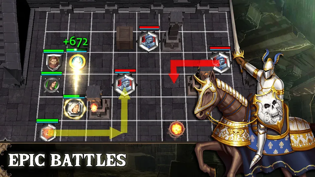 Demon God: Turn-Based Strategy (Херо Квест) [МОД Меню] APK Android Screenshot 1