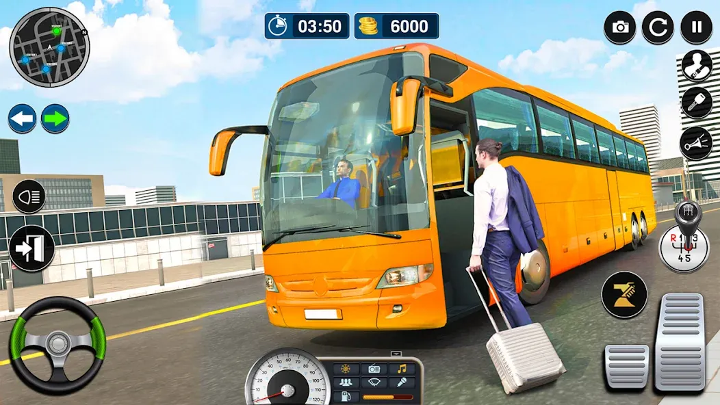 Bus Simulator Game: Coach Game [МОД Бесконечные монеты] APK Android Screenshot 2