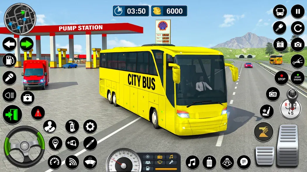 Bus Simulator Game: Coach Game [МОД Бесконечные монеты] APK Android Screenshot 3