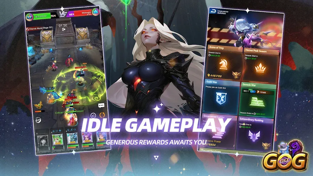 IDLE GOG (АЙДЛ ГОГ) [МОД Бесконечные монеты] APK Android Screenshot 4