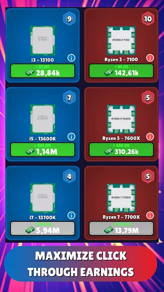 Gpu Tycoon Clicker : Game 2.0 (Гпу Тайкун Кликер) [МОД Unlocked] APK Android Screenshot 5