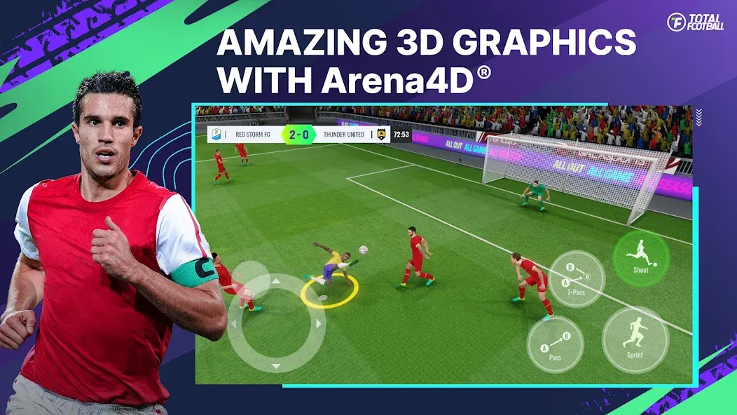 Total Football (Тотал Футбол) [МОД Бесконечные монеты] APK Android Screenshot 1