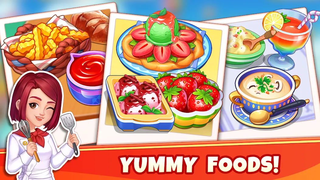 Cooking Wonder-Restaurant Game (Кукинг Вондер) [МОД Бесконечные монеты] APK Android Screenshot 1