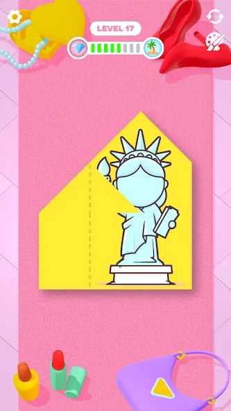 Paper Fold (Пэйпер Фолд) [МОД Mega Pack] APK Android Screenshot 3