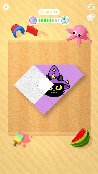 Paper Fold (Пэйпер Фолд) [МОД Mega Pack] APK Android Screenshot 4