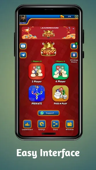 Ludo RJ - Play Ludo And Win (Лудо РДжей) [МОД Unlocked] APK Android Screenshot 1