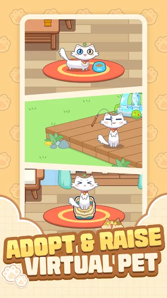Cat Time - Cat Game, Match 3 (Кэт Тайм) [МОД Premium] APK Android Screenshot 1