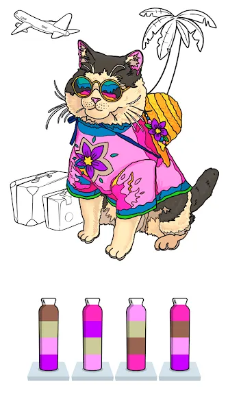 Sort Paint: Water Sort Puzzle (Сорт Пэйнт) [МОД Бесконечные монеты] APK Android Screenshot 3