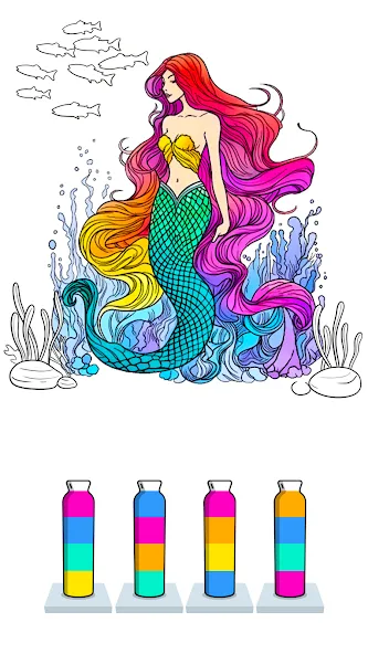 Sort Paint: Water Sort Puzzle (Сорт Пэйнт) [МОД Бесконечные монеты] APK Android Screenshot 5