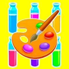 Sort Paint: Water Sort Puzzle (Сорт Пэйнт) [МОД Бесконечные монеты] APK Android