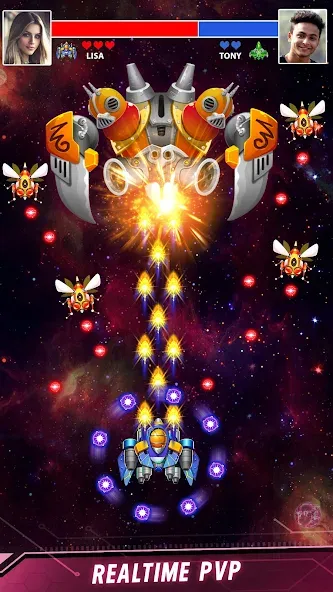 Space shooter - Galaxy attack (Спейс шутер) [МОД Все открыто] APK Android Screenshot 3