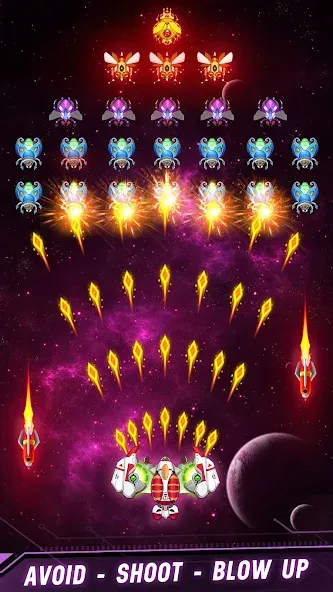 Space shooter - Galaxy attack (Спейс шутер) [МОД Все открыто] APK Android Screenshot 5