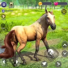 Virtual Wild Horse Family Sim (Виртуальное семейство диких лошадей) [МОД Бесконечные монеты] APK Android