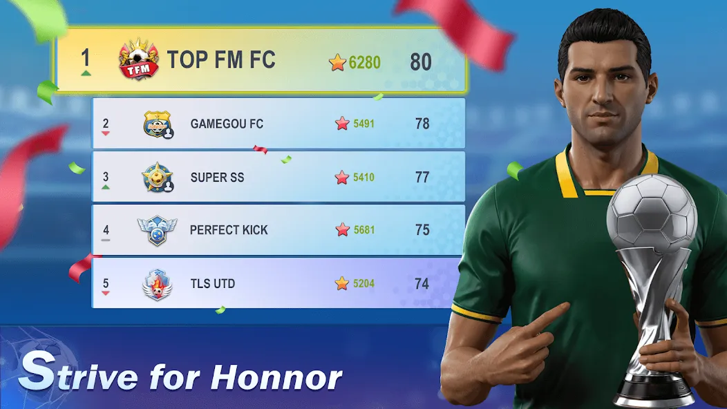 Top Football Manager 2024 (Топ Футбольный Менеджер 2023) [МОД Mega Pack] APK Android Screenshot 3