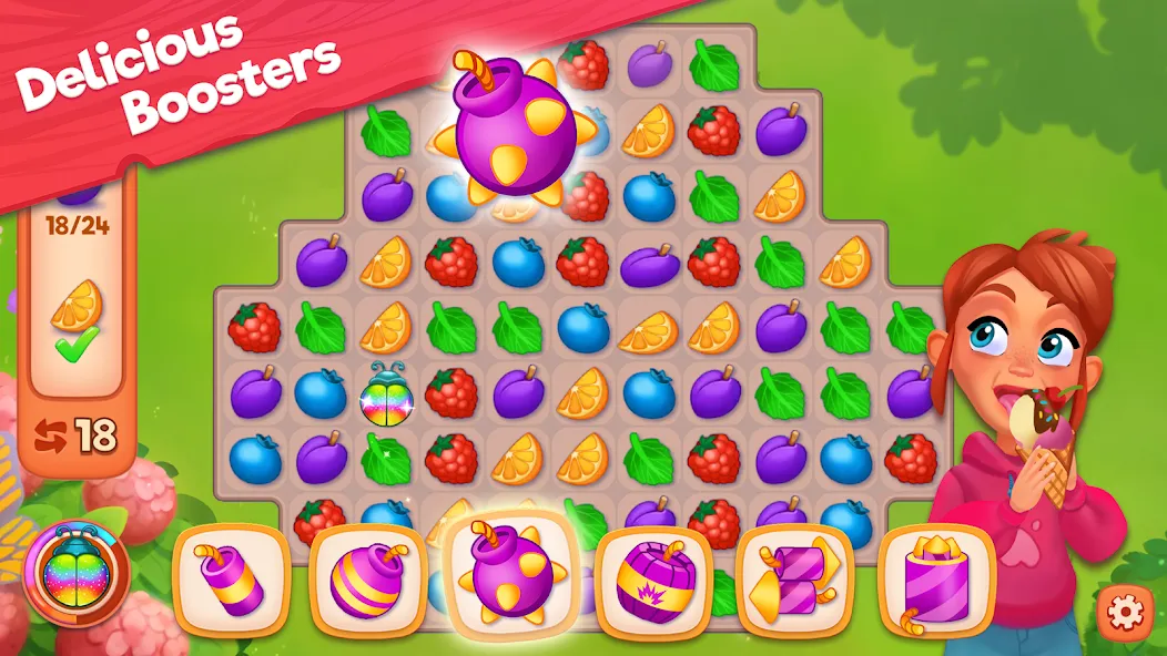 Delicious B&B: Decor & Match 3 [МОД Unlocked] APK Android Screenshot 4