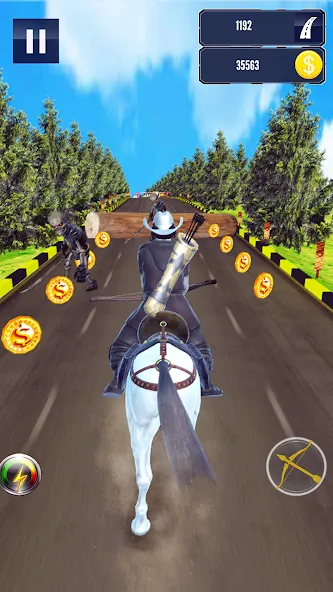 Cowboy Horse Run [МОД Бесконечные монеты] APK Android Screenshot 1