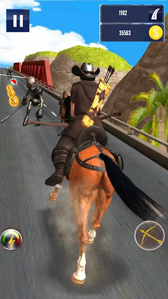 Cowboy Horse Run [МОД Бесконечные монеты] APK Android Screenshot 4