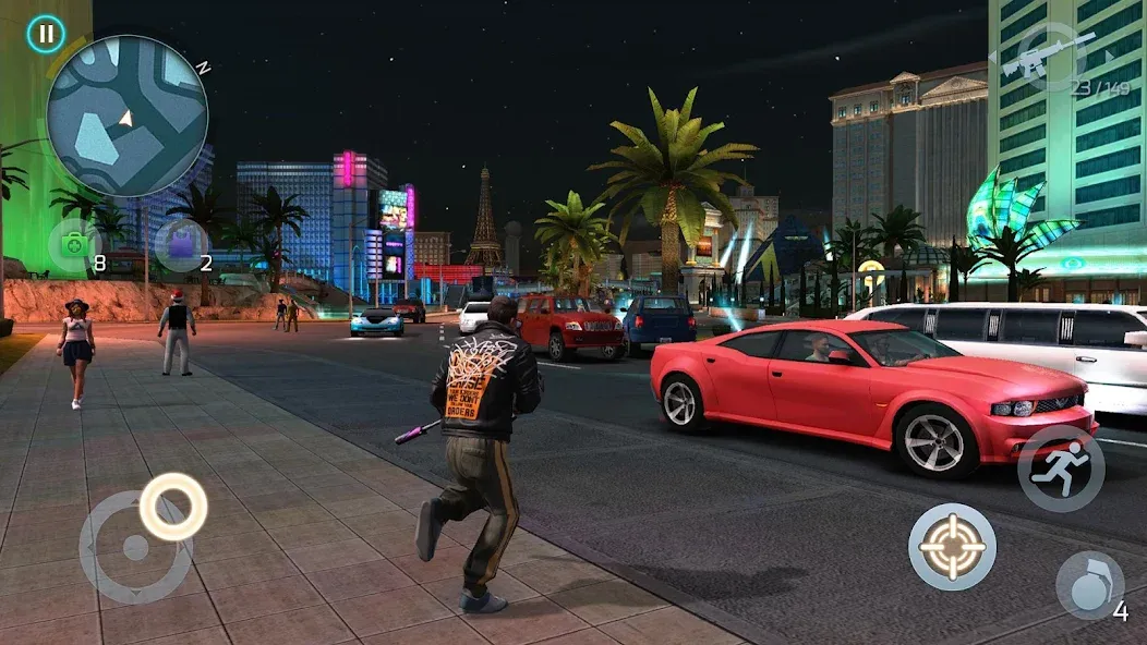 Gangstar Vegas: World of Crime (Гангстар Вегас) [МОД Бесконечные монеты] APK Android Screenshot 1