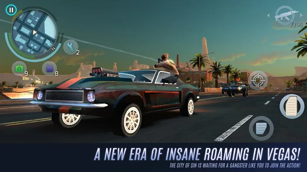 Gangstar Vegas: World of Crime (Гангстар Вегас) [МОД Бесконечные монеты] APK Android Screenshot 2