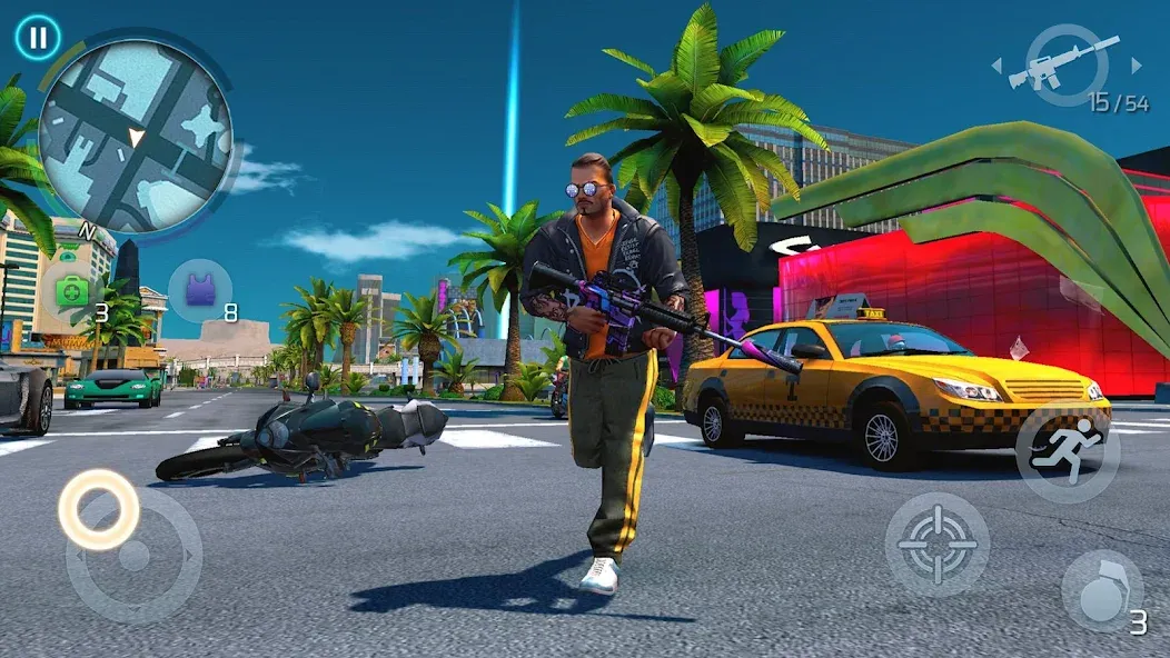 Gangstar Vegas: World of Crime (Гангстар Вегас) [МОД Бесконечные монеты] APK Android Screenshot 3