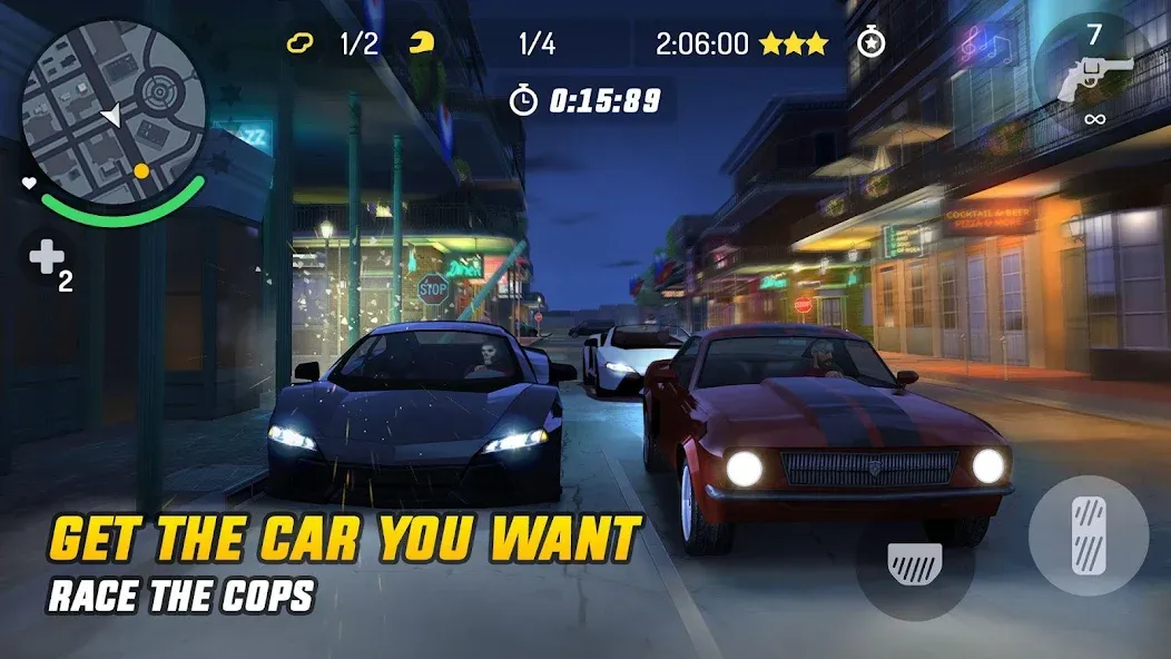 Gangstar New Orleans (Гангстар) [МОД Mega Pack] APK Android Screenshot 3
