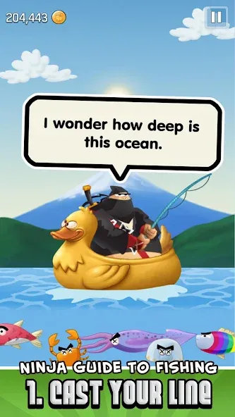 Ninja Fishing (Ниндзя Фишинг) [МОД Mega Pack] APK Android Screenshot 5