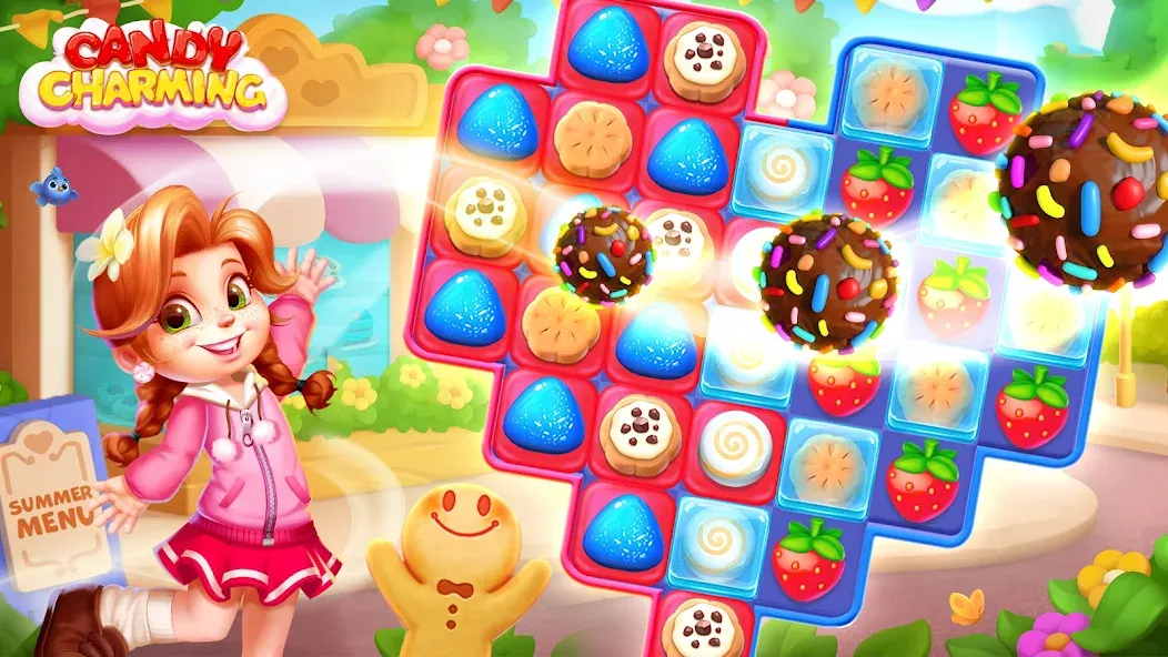 Candy Charming - Match 3 Games (энди Чарминг) [МОД Бесконечные монеты] APK Android Screenshot 5