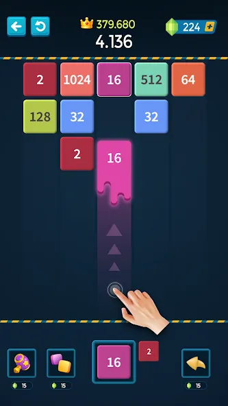 1M - Merge Number Block Puzzle [МОД Premium] APK Android Screenshot 1