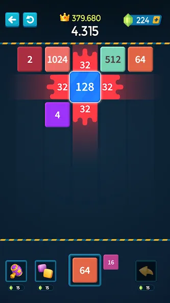 1M - Merge Number Block Puzzle [МОД Premium] APK Android Screenshot 2