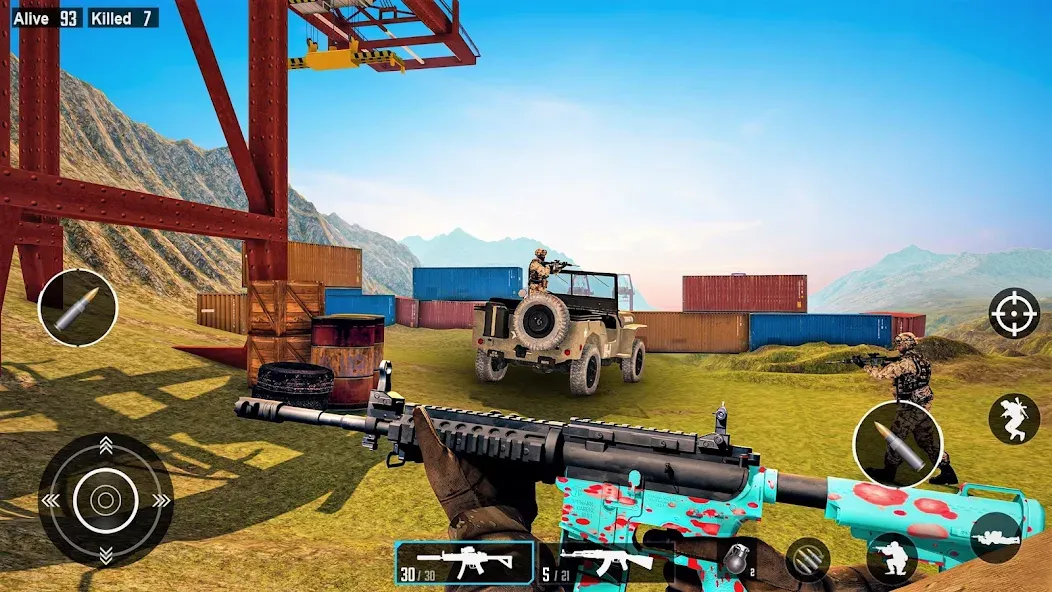 Commando Gun Shooting Games [МОД Unlocked] APK Android Screenshot 2