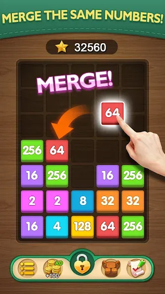 Merge Puzzle - Number Games (Мердж Пазл) [МОД Бесконечные монеты] APK Android Screenshot 1