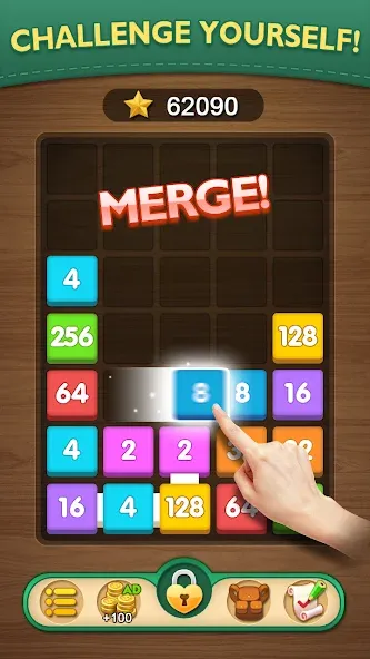 Merge Puzzle - Number Games (Мердж Пазл) [МОД Бесконечные монеты] APK Android Screenshot 2