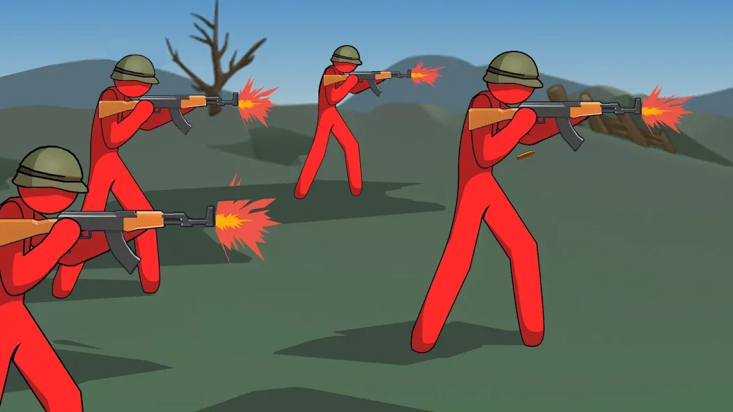 Stickman History Battle (Стикмен История Битва) [МОД Много денег] APK Android Screenshot 1