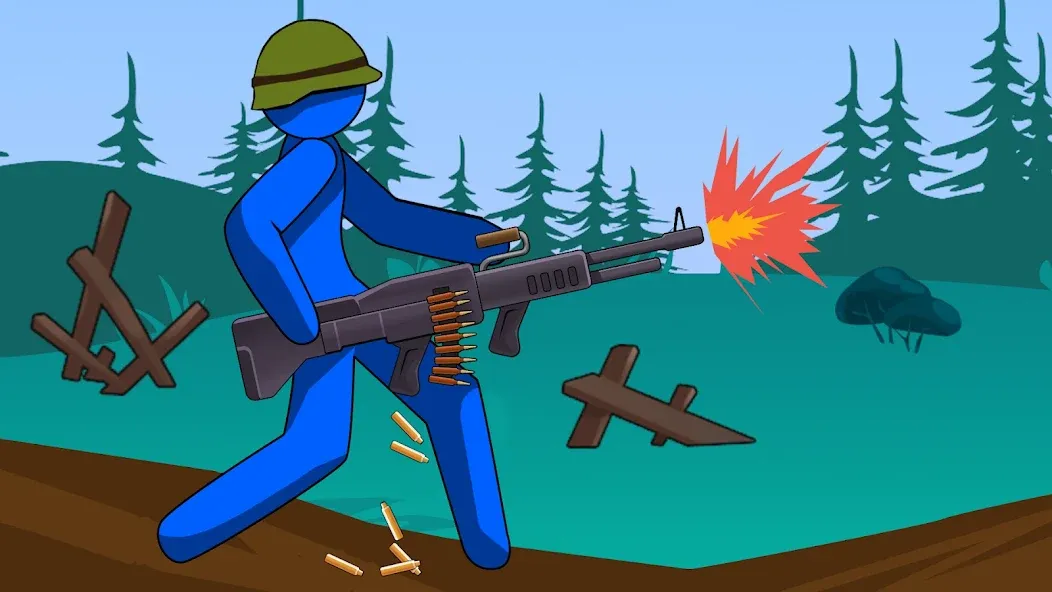 Stickman History Battle (Стикмен История Битва) [МОД Много денег] APK Android Screenshot 2