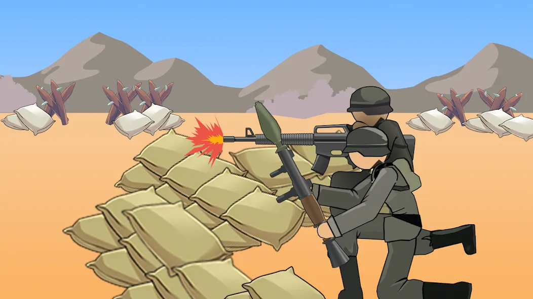 Stickman WW2 (Стикмэн Вторая Мировая война) [МОД Premium] APK Android Screenshot 2