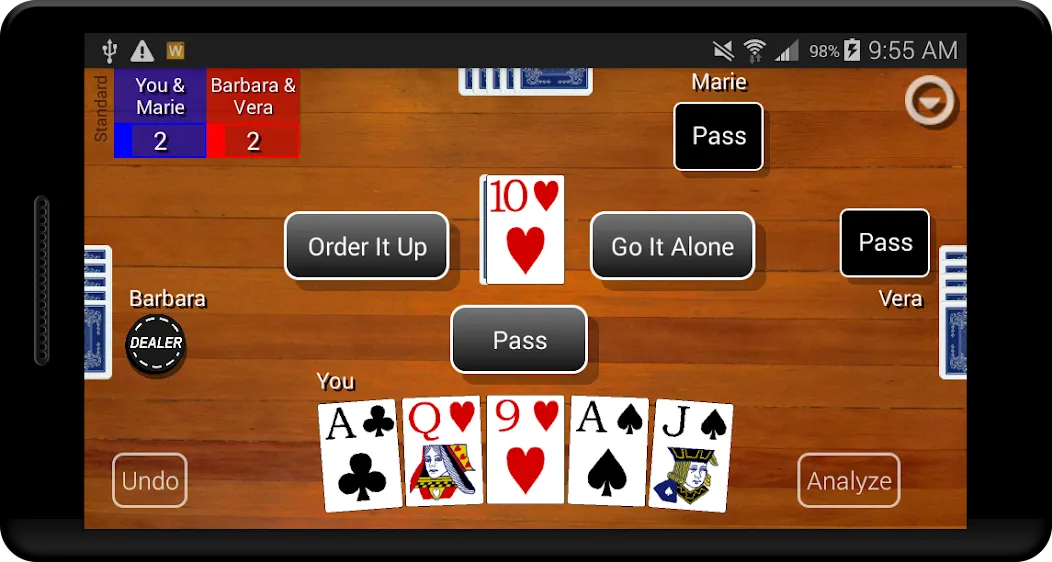 Euchre Card Classic (Юкер Кард Классик) [МОД Mega Pack] APK Android Screenshot 1