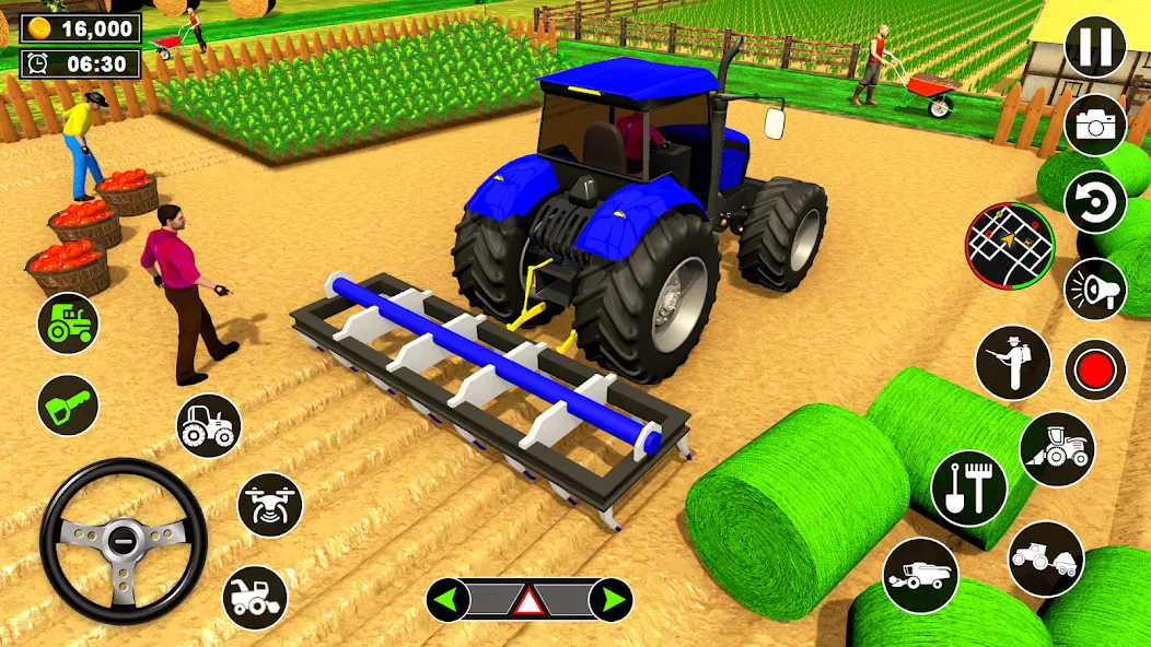 Real Tractor Driving Simulator (Реальный симулятор вождения трактора) [МОД Unlocked] APK Android Screenshot 2